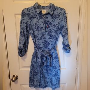Levi's Denim Dress with Floral Pattern